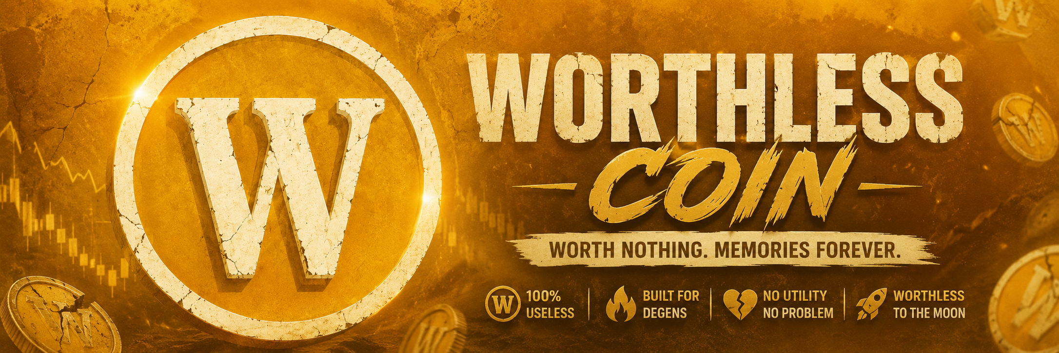 WORTHLESS COIN — Worth nothing. Memories forever.